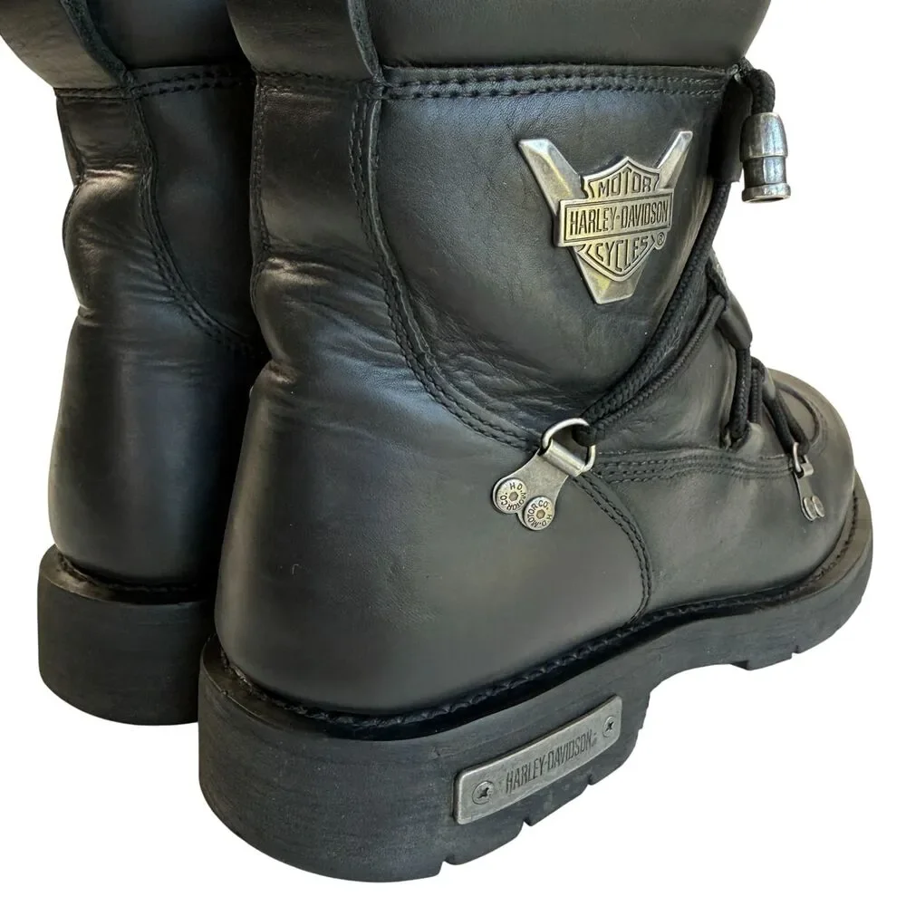 Harley-Davidson Brake Light Flash Men's Black Motorcycle Riding Boot Size 14M